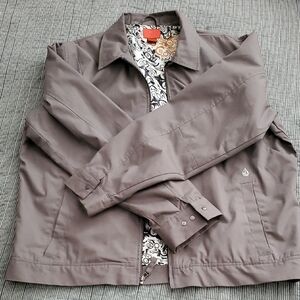 Volcom Men's Grey Snow Wind  Jacket